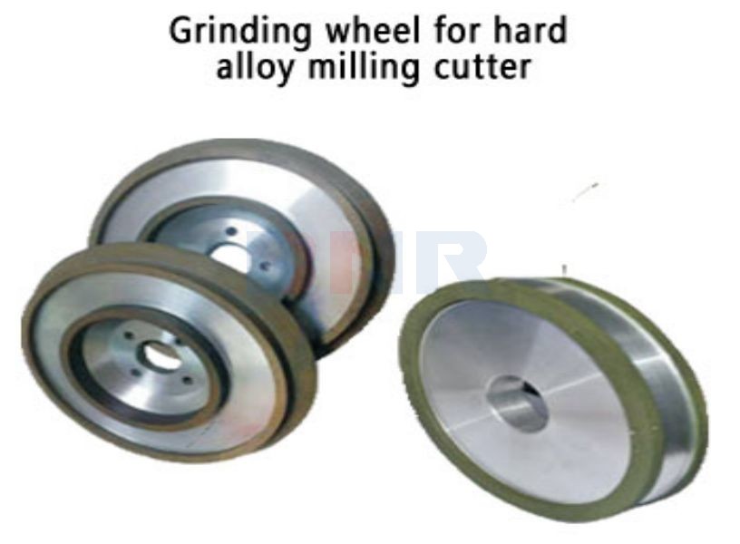 Grinding wheel for hard alloy milling cutter